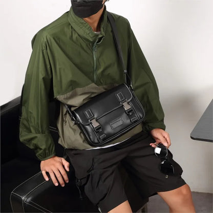 "Urban Elegance: Designer Leather Messenger Bag 2023"